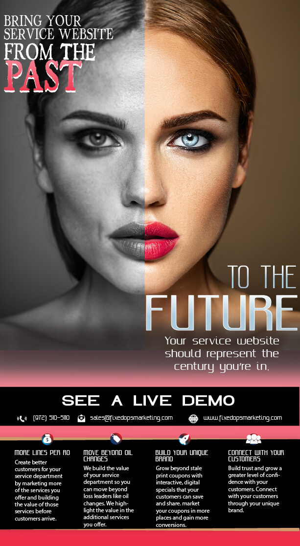Your service website should represent the century that you're in. Bring your service website from the PAST to the FUTURE.