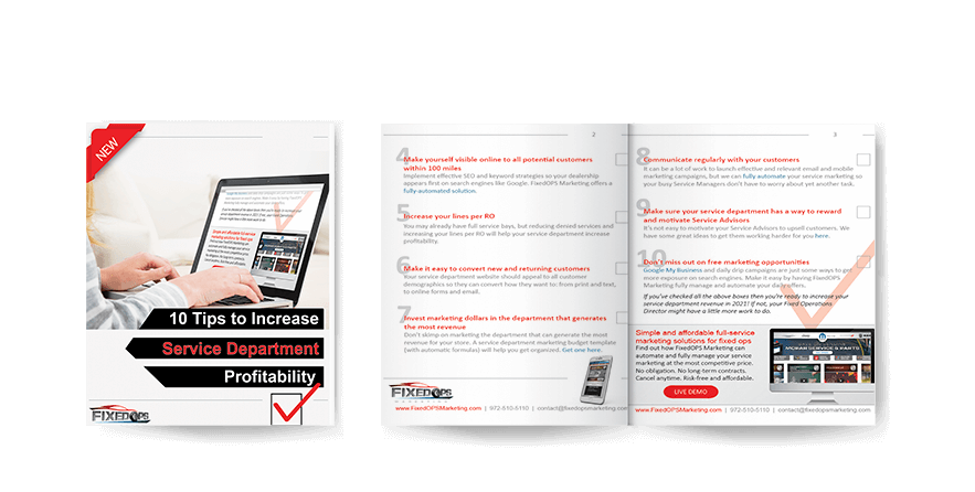 10 Tips to Increase Service Department Profitability