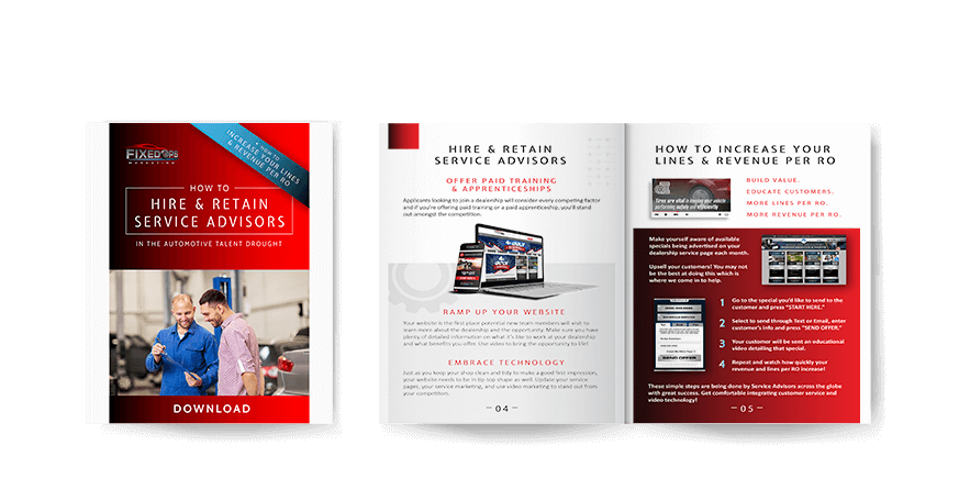 How to hire and retain service advisors - free downloadable handout