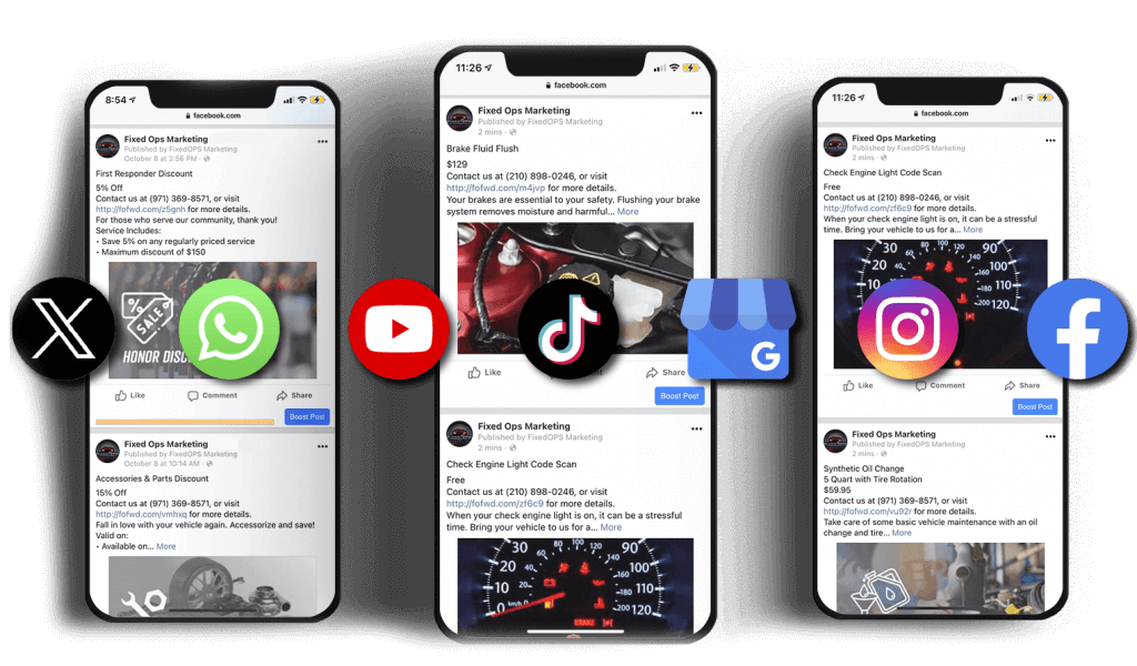Social Media Automation for fixed operations