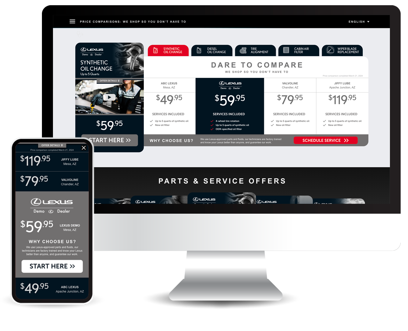 Dare to Compare - Pricing Comparison