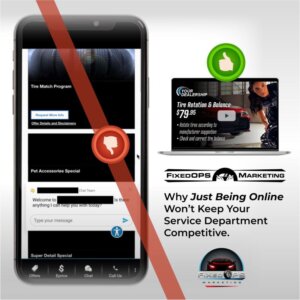 Just being online won't keep your service department competitve