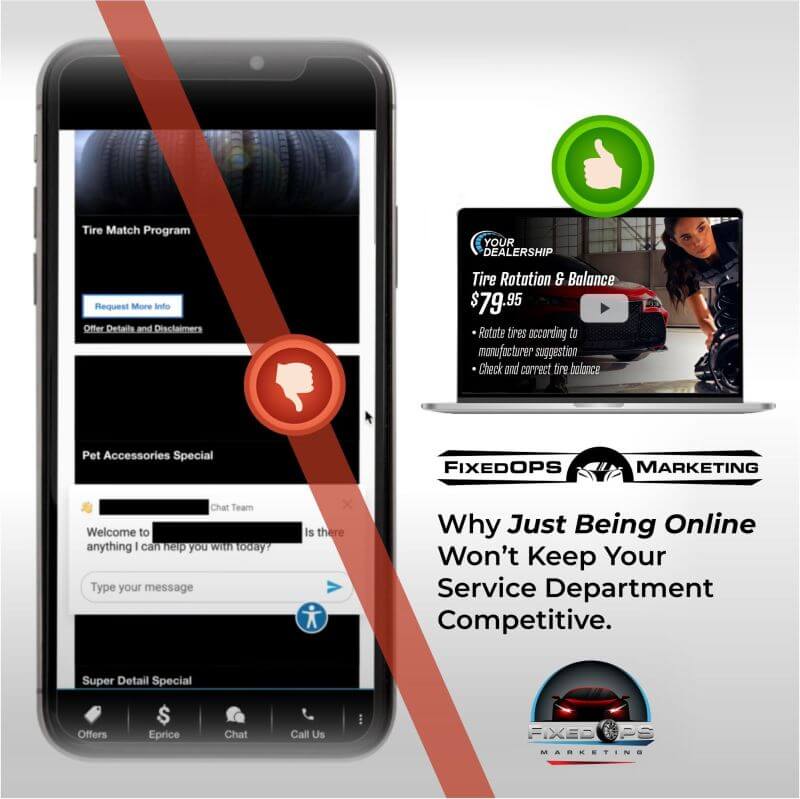 Just being online won't keep your service department competitve