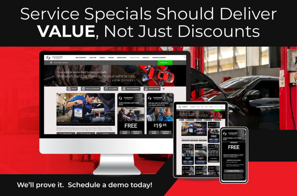 Service Specials Should Deliver VALUE, Not Just Discounts